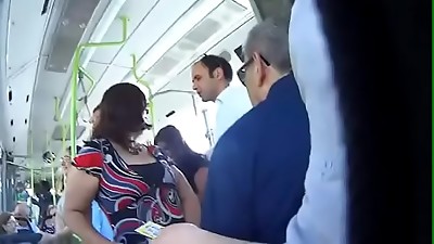 Pretty arab wife with double dildo in stockings gets gyno exam on the rain