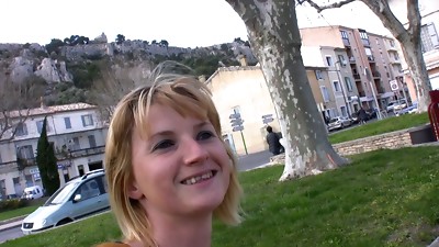 Nice French teen is doing an rectal audition in her hometown