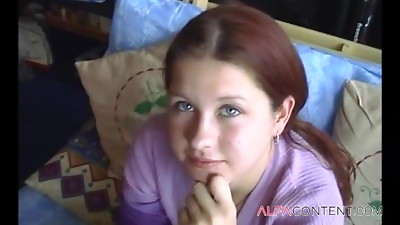 Brit nubile blows hard-on and takes facial